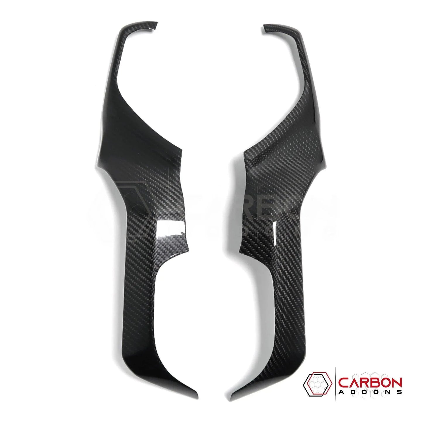 2019+ RAM 1500/TRX/RHO Radio Infotainment Screen Side Trim Hard Carbon Fiber Cover