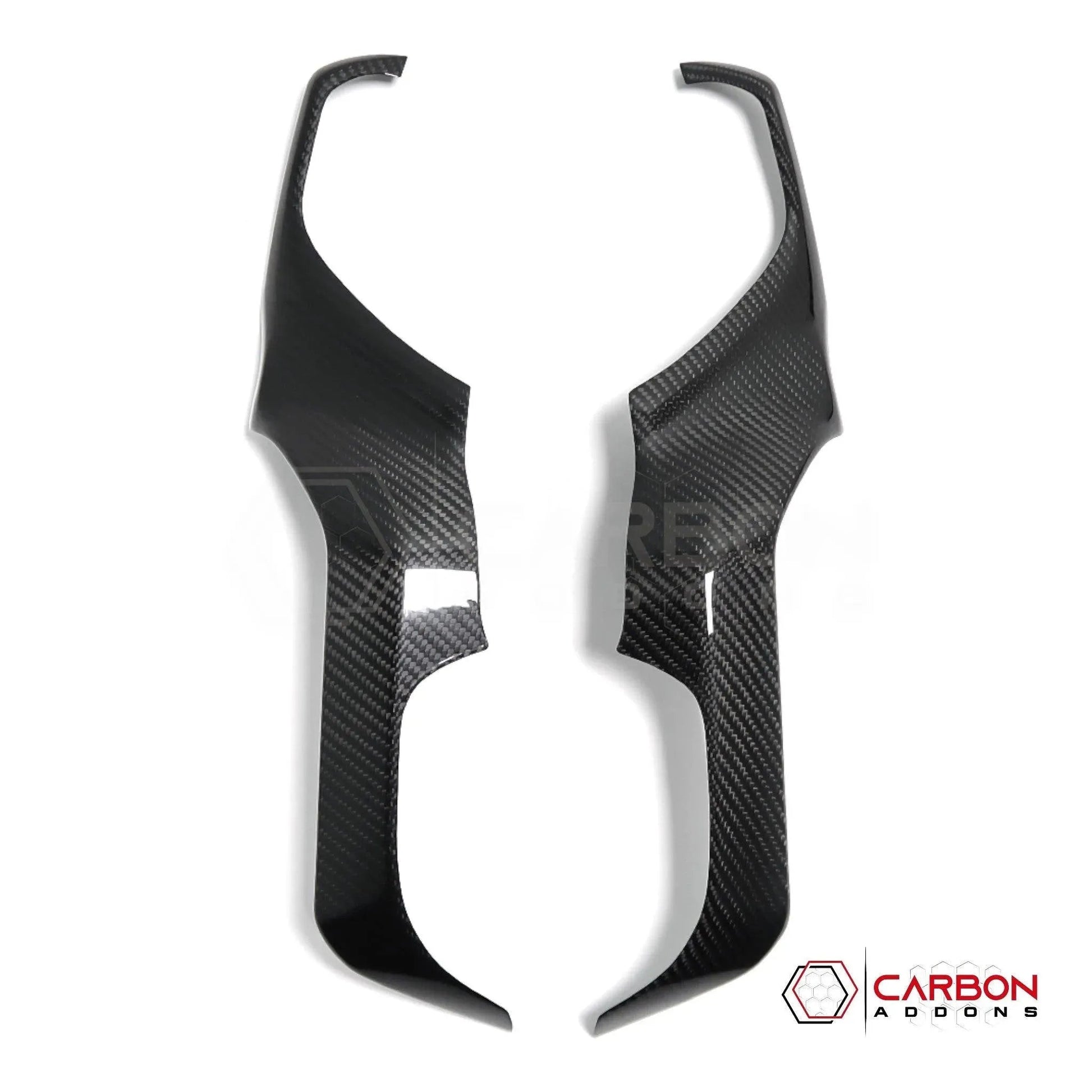 2019+ RAM 1500/TRX/RHO Radio Infotainment Screen Side Trim Hard Carbon Fiber Cover