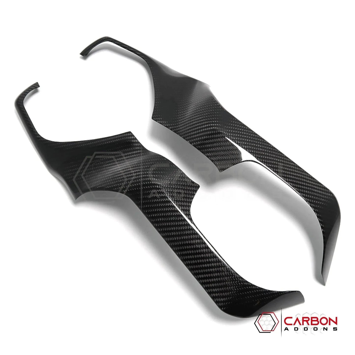 2019+ RAM 1500/TRX/RHO Radio Infotainment Screen Side Trim Hard Carbon Fiber Cover