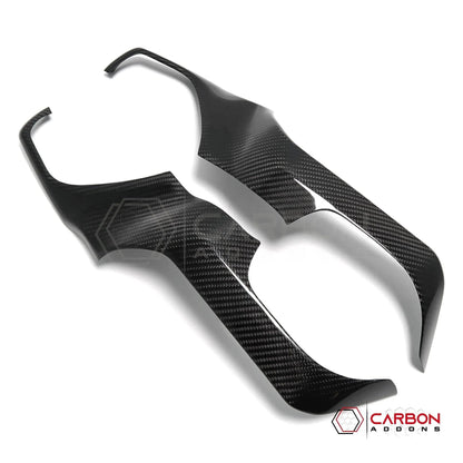 2019+ RAM 1500/TRX/RHO Radio Infotainment Screen Side Trim Hard Carbon Fiber Cover