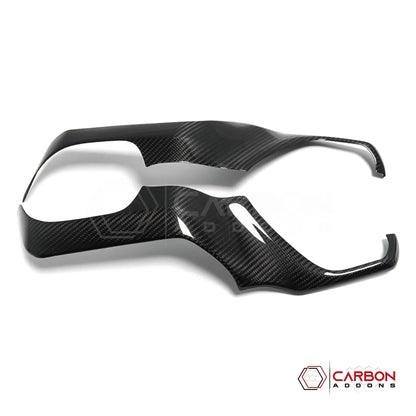 2019+ RAM 1500/TRX/RHO Radio Infotainment Screen Side Trim Hard Carbon Fiber Cover