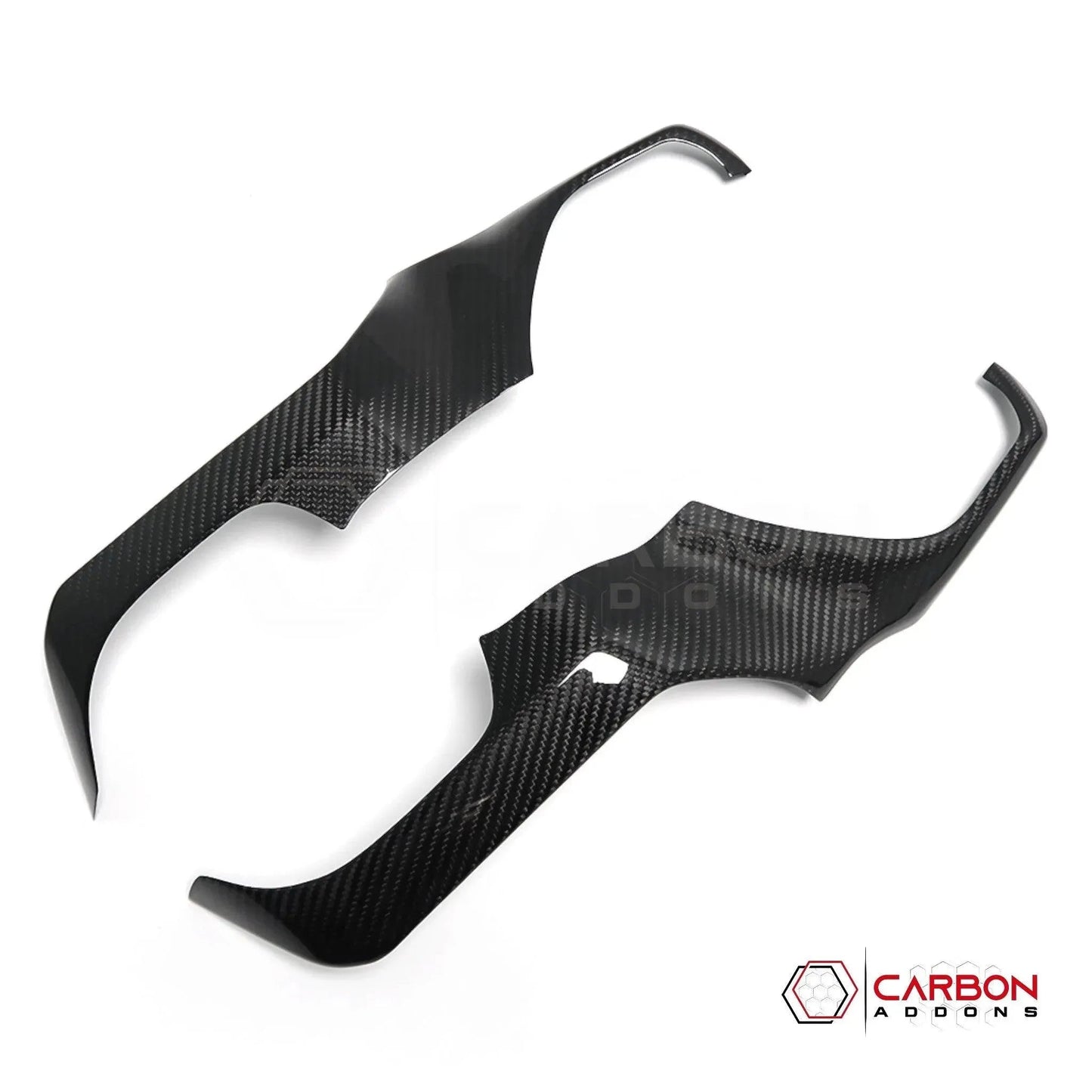 2019+ RAM 1500/TRX/RHO Radio Infotainment Screen Side Trim Hard Carbon Fiber Cover