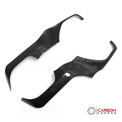 2019+ RAM 1500/TRX/RHO Radio Infotainment Screen Side Trim Hard Carbon Fiber Cover