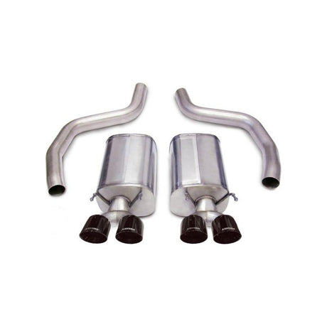 Corsa 06-13 Chevrolet Corvette C6 Z06 7.0L V8 Black Sport Axle-Back Exhaust