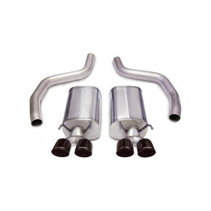 Corsa 06-13 Chevrolet Corvette C6 Z06 7.0L V8 Black Sport Axle-Back Exhaust