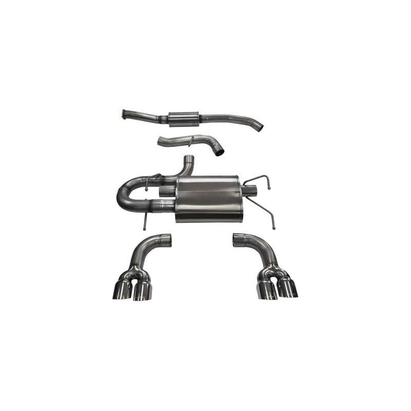 Corsa 08-13 Subaru Impreza Hatchback STI 2.5L Turbo Manual Polished Sport Cat-Back Exhaust