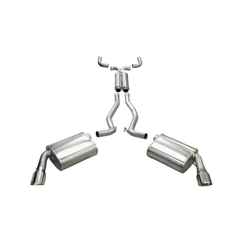 Corsa 10-14 Chevrolet Camaro Coupe SS 6.2L V8 Auto Polished Sport Cat-Back + XO Exhaust