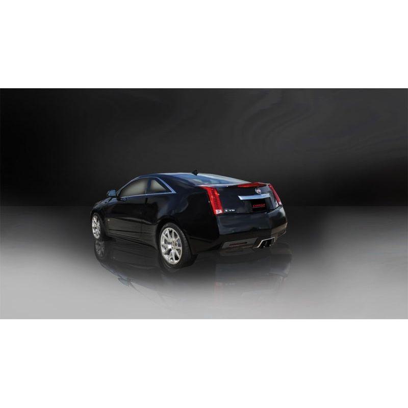 Corsa 11-13 Cadillac CTS Coupe V 6.2L V8 Black Sport Axle-Back Exhaust