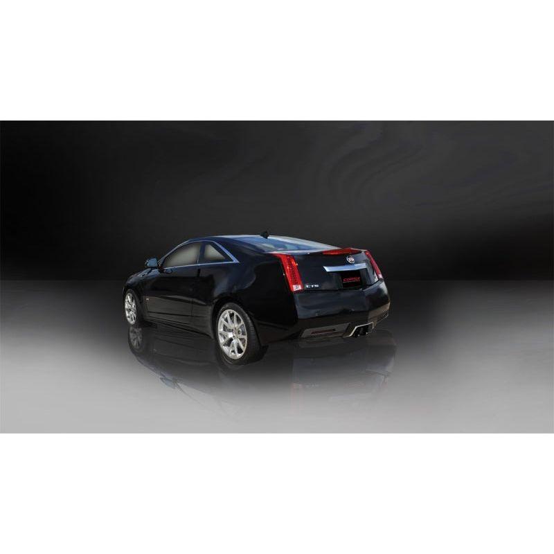 Corsa 11-13 Cadillac CTS Coupe V 6.2L V8 Black Sport Axle-Back Exhaust