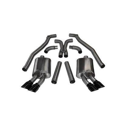 Corsa 12-13 Chevrolet Camaro Coupe ZL1 6.2L V8 Black Sport Cat-Back + XO Exhaust