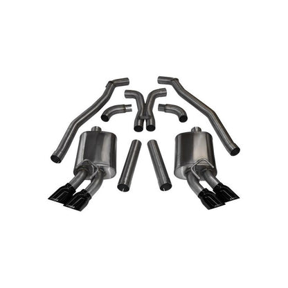 Corsa 12-13 Chevrolet Camaro Coupe ZL1 6.2L V8 Black Sport Cat-Back + XO Exhaust