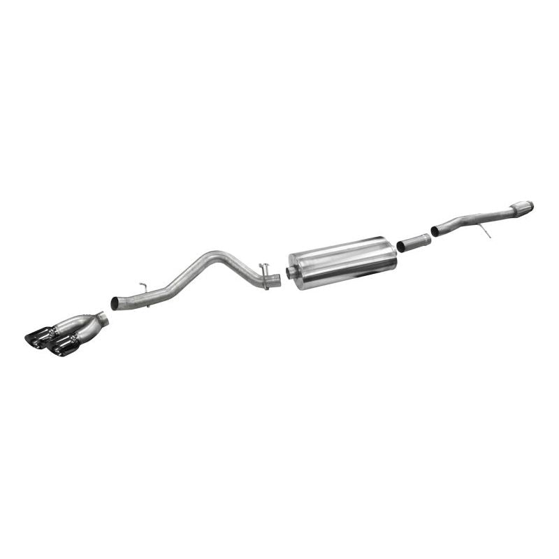 Corsa 14 GM Sierra/Silverado 1500 Crew/Dbl / Short/Std. Bed 6.2L V8 Black Sport Single Side CB Exht