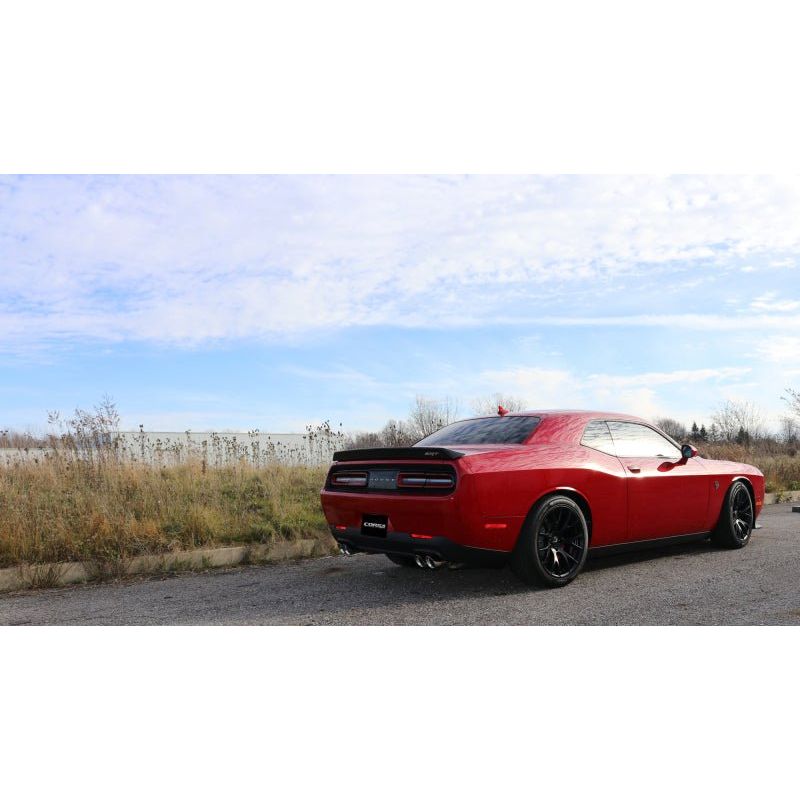 Corsa 15-17 Dodge Challenger Hellcat Dual Rear Exit Extreme Exhaust w/ 3.5in Polished Tips