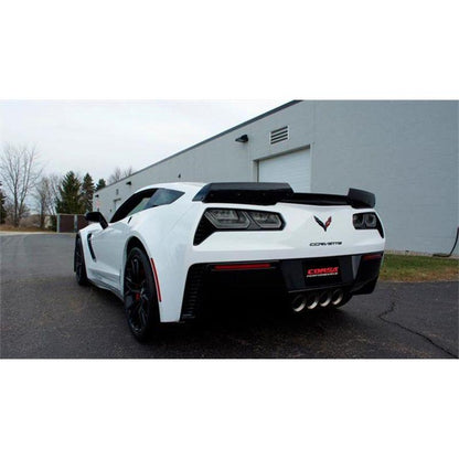 Corsa 15+ Chevy Corvette Z06 (Grand Sport M/T Only) 3in Axle Back Xtreme Exhaust Pol Quad 4.5in Tip