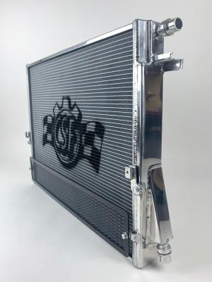 CSF Cooling - Racing & High Performance Division A90 Supra / BMW G-Series High-Performance Heat Exchanger w/ Rock Guard N/A