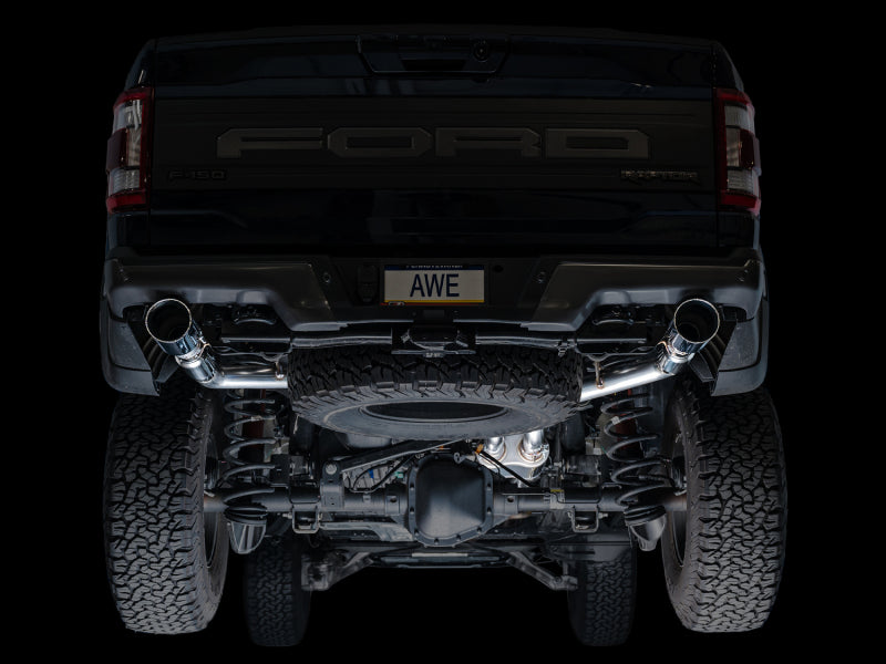 AWE Tuning AWE Gen 3 Raptor SwitchPath Exhaust - Chrome Silver Tips 3025-32356