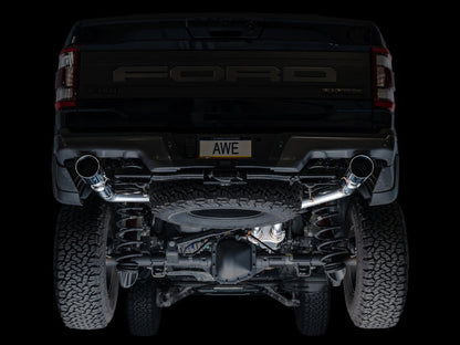 AWE Tuning AWE Gen 3 Raptor SwitchPath Exhaust - Chrome Silver Tips 3025-32356
