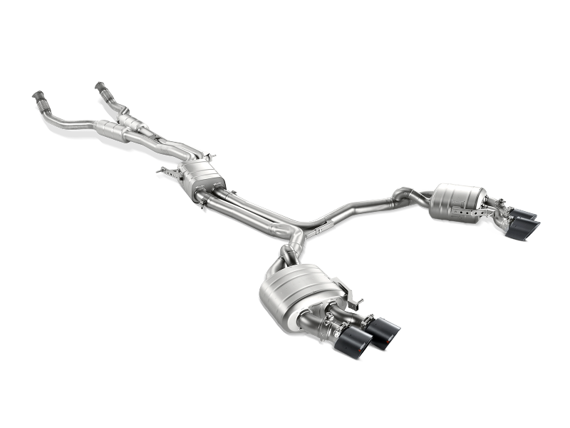 Akrapovic 13-17 Audi S6 Avant/Limousine (C7) Evolution Line Cat Back (Titanium) w/ Carbon Tips S-AU/TI/6H