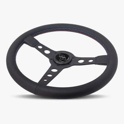 The Daytona | Black Leather | Black Spoke | Bavarian Stitch