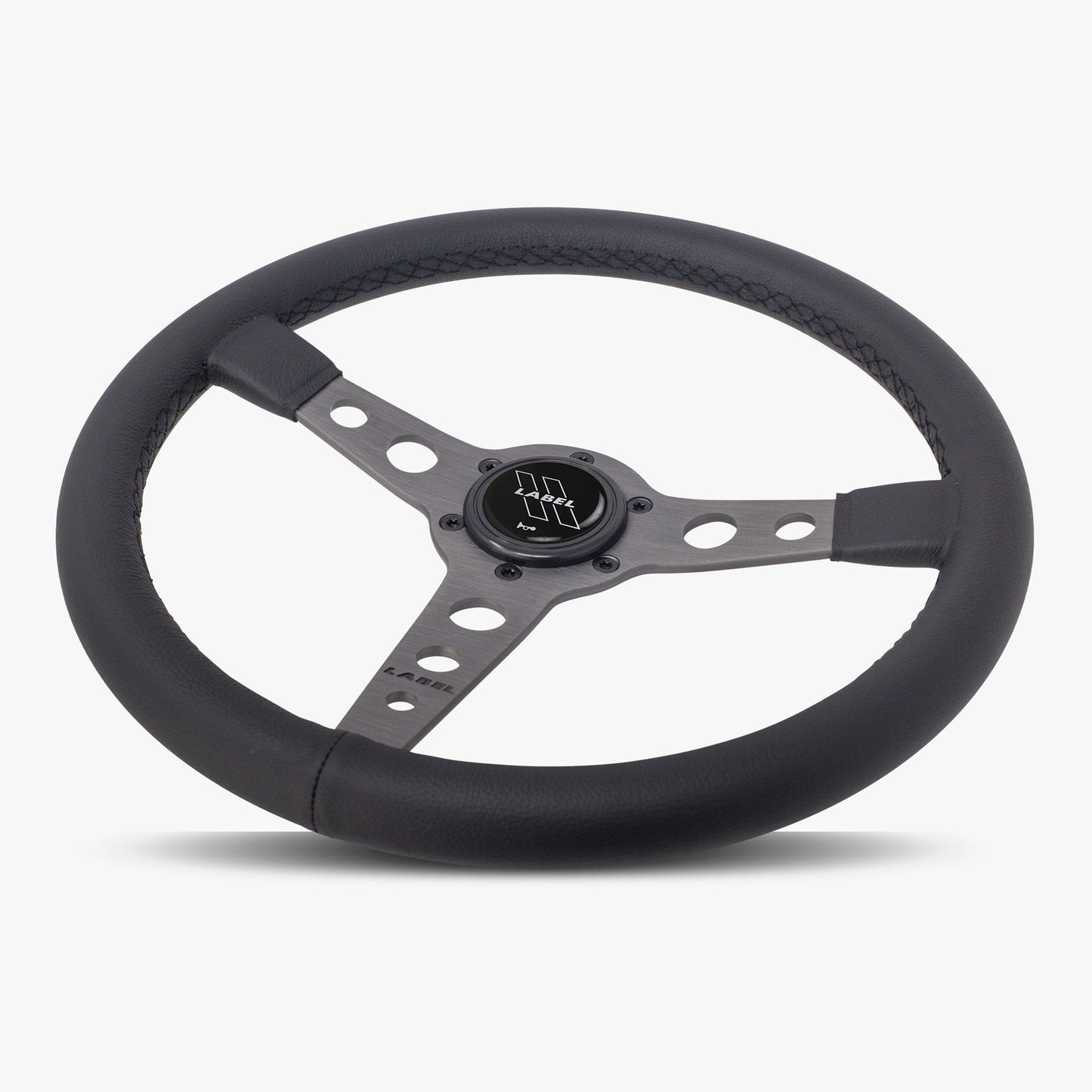 The Daytona | Black Leather | Graphite Spoke | Black Stitch