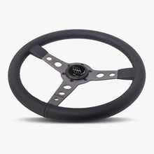 The Daytona | Black Leather | Graphite Spoke | Black Stitch