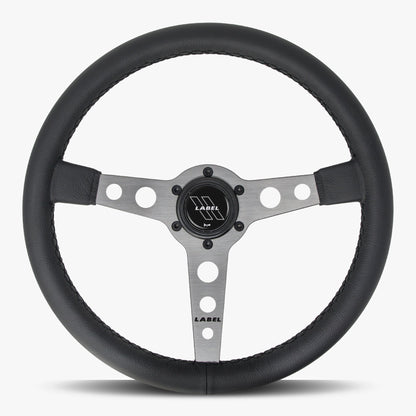 The Daytona | Black Leather | Graphite Spoke | Black Stitch