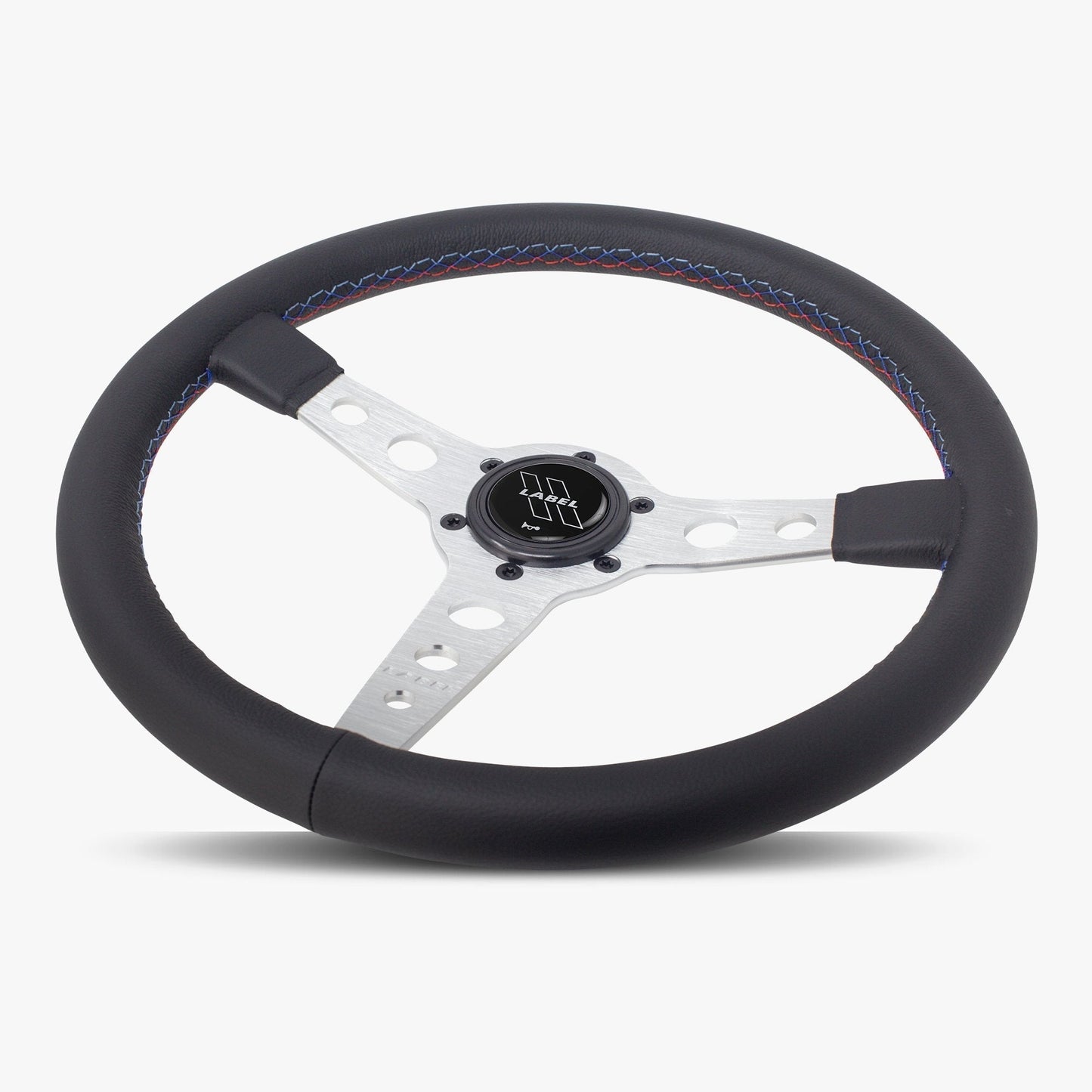 The Daytona | Black Leather | Silver Spoke | Bavarian Stitch