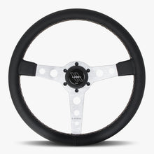 The Daytona | Black Leather | Silver Spoke | White Stitch