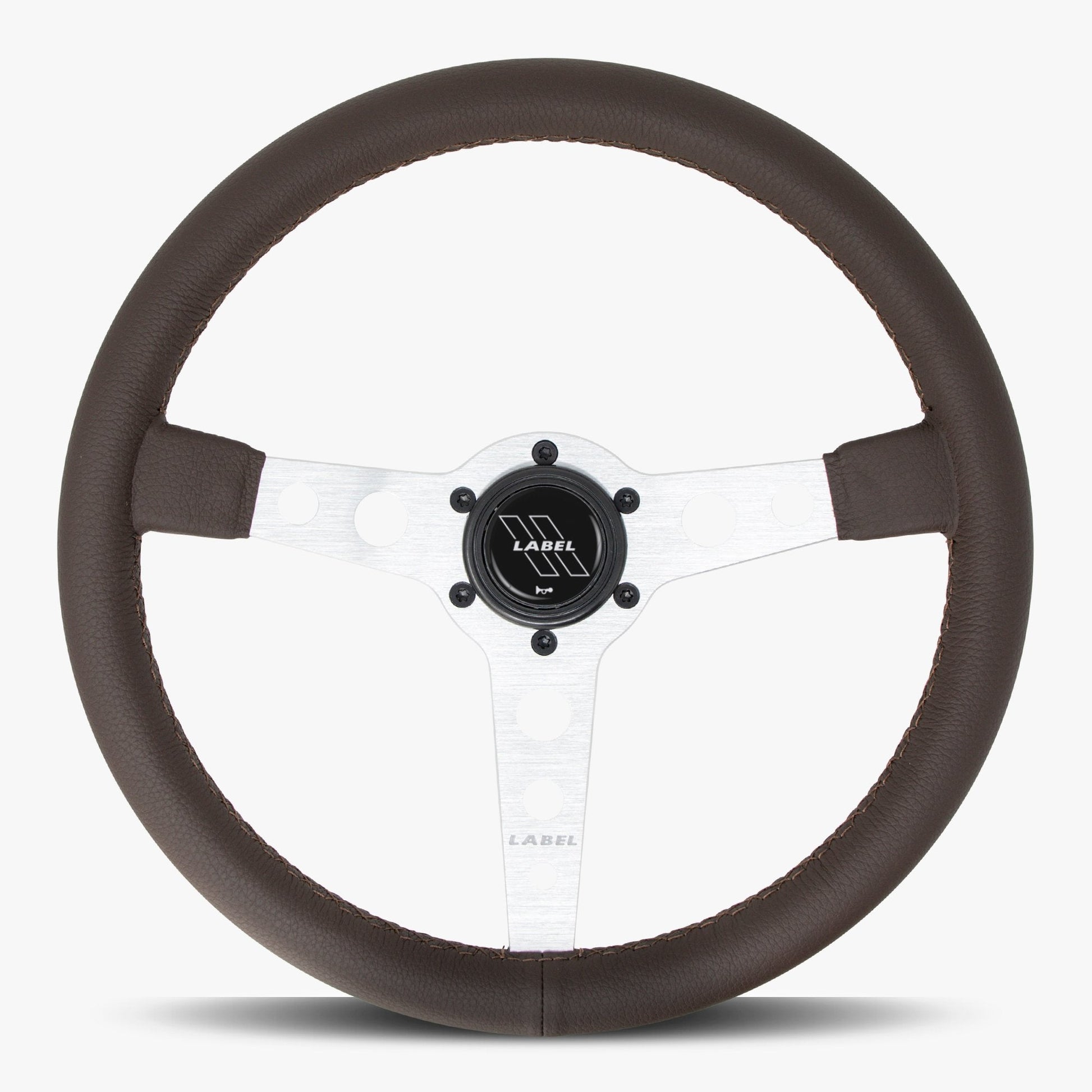 The Daytona | Nappa Brown Leather | Silver Spoke | Brown Stitch