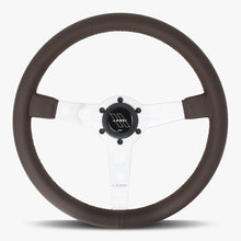 The Daytona | Nappa Brown Leather | Silver Spoke | Brown Stitch