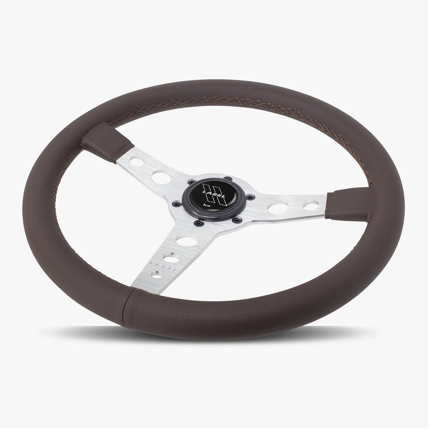 The Daytona | Nappa Brown Leather | Silver Spoke | Brown Stitch