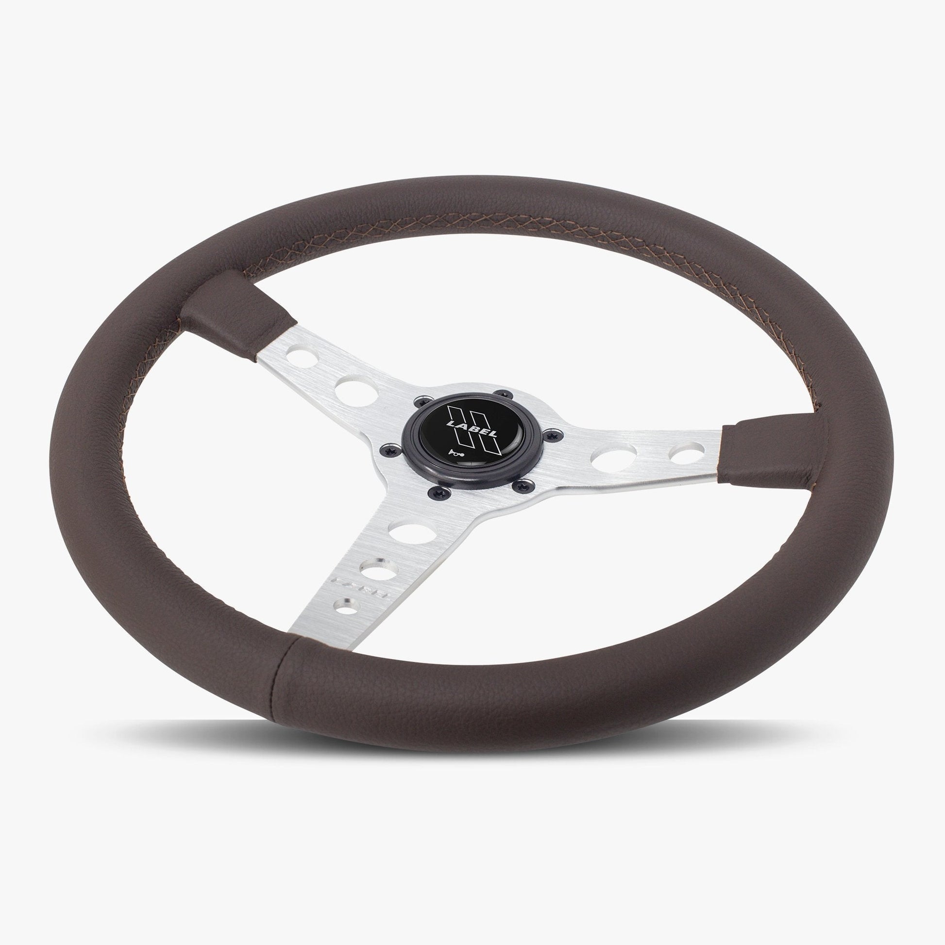 The Daytona | Nappa Brown Leather | Silver Spoke | Brown Stitch