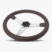 The Daytona | Nappa Brown Leather | Silver Spoke | Brown Stitch