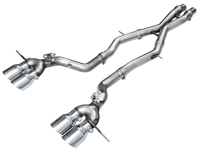 AWE Tuning 23-24 BMW G87 M2 Track Edition Exhaust - Chrome Silver Tips 3020-42487