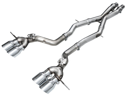 AWE Tuning 23-24 BMW G87 M2 Track Edition Exhaust - Chrome Silver Tips 3020-42487