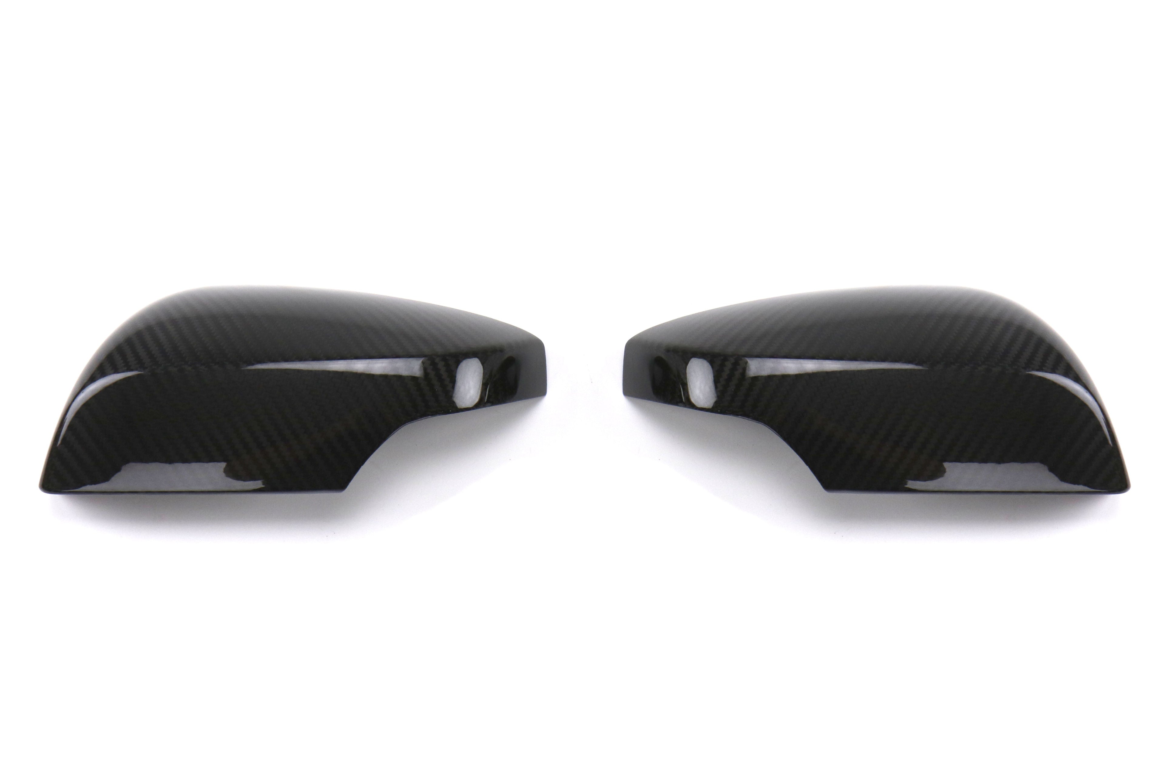 OLM Dry Carbon Fiber Mirror Covers (with Turn Signal Hole) - Gloss Carbon Fiber - 2015-2021 Subaru WRX / STI (With Turn Signal Holes)