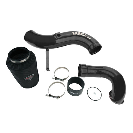 Wehrli 06-07 Chevrolet 6.6L LBZ Duramax 4in Intake Kit Stage 2 - WCFab Grey