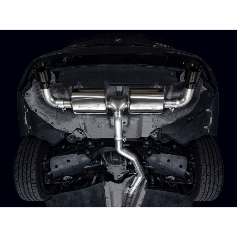 AWE Tuning Touring Edition Axle Back Exhaust | 3" Diameter | 4.5" Dual Diamond Black BMW 430i 2021-2024|BMW 330i 2019-2024