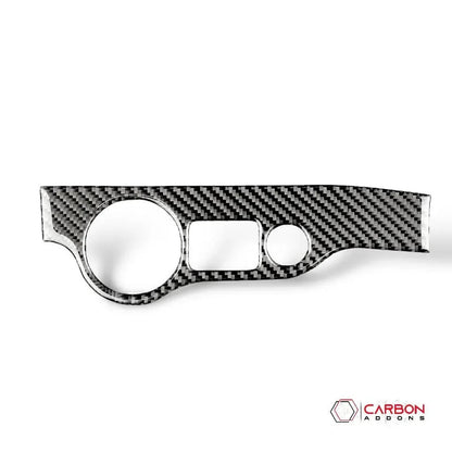 Dodge Challenger 2015-2023 Carbon Fiber Headlight and Trunk Release Button Trim Overlay