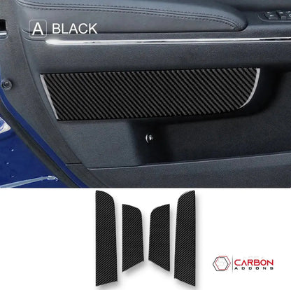 Dodge Charger 2015-2023 Carbon Fiber Door Panel Trim Overlay