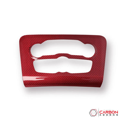 Dodge Charger 2015-2023 Carbon Fiber Multimedia Radio Button Trim Cover