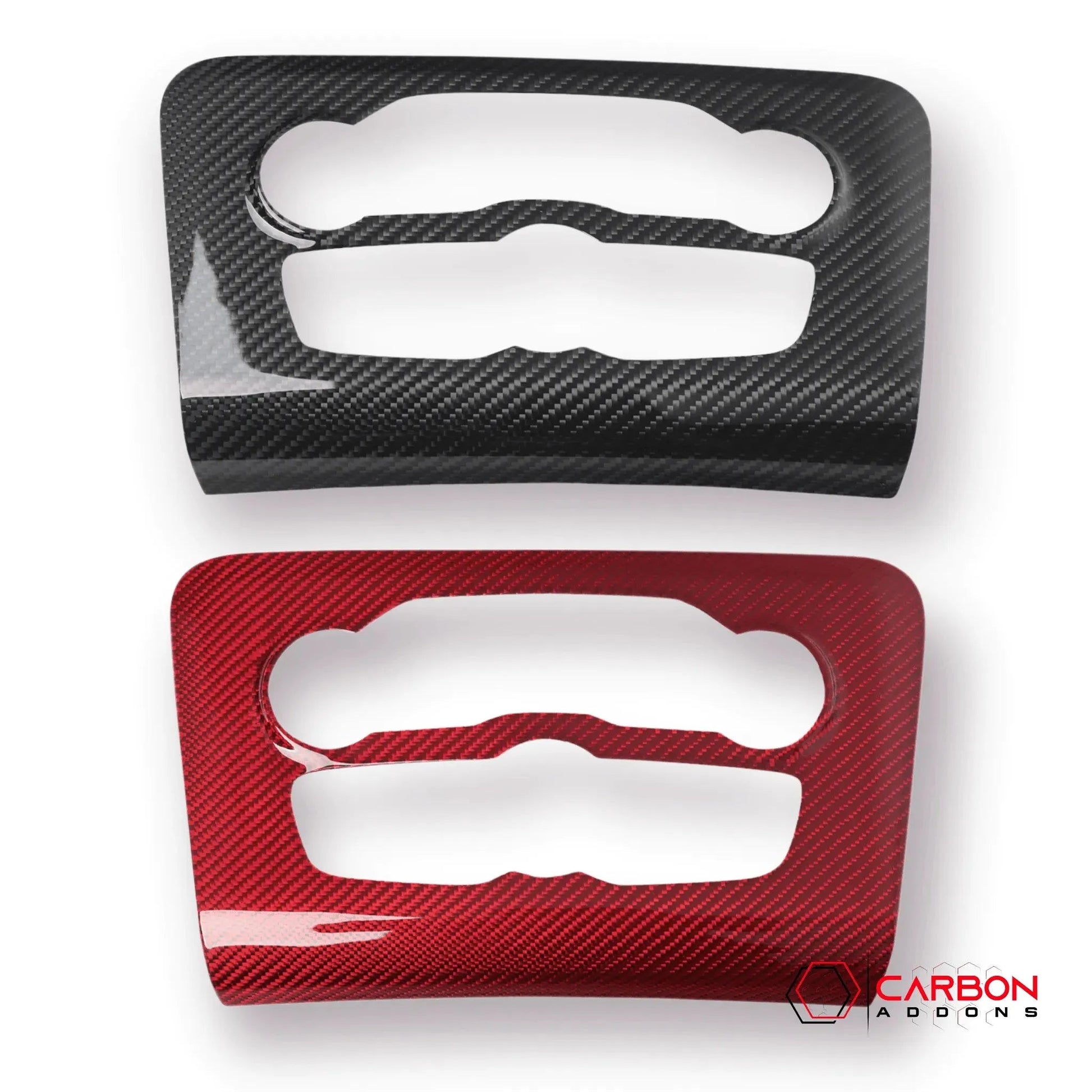 Dodge Charger 2015-2023 Carbon Fiber Multimedia Radio Button Trim Cover