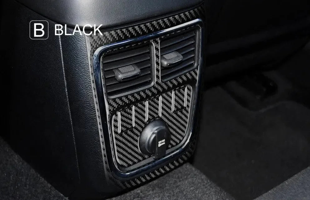 Dodge Charger 2015-2023 Carbon Fiber Rear Center Console AC Vent Trim Overlay