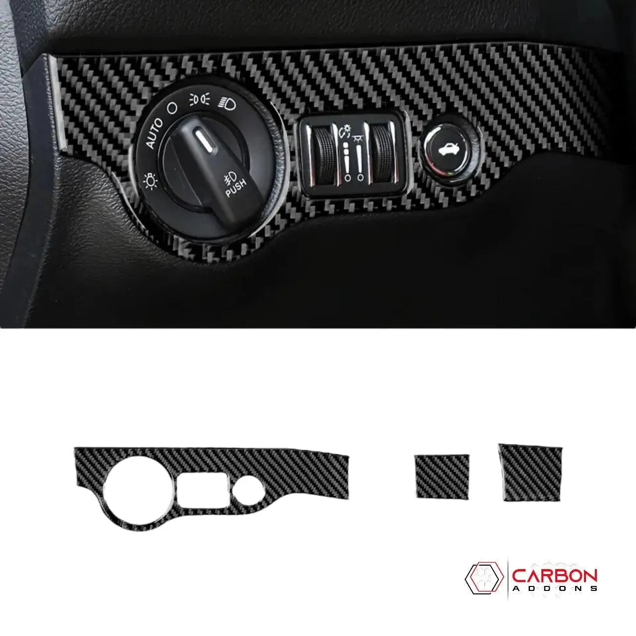 Dodge Charger 2015-2023 Headlight and Trunk Release Button Trim Overlay