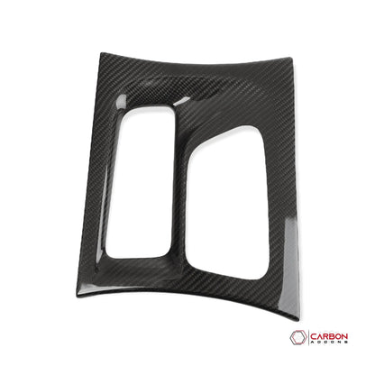 Dodge Charger 2015-2023 Real Carbon Fiber Center Console Gear Shift Trim Cover