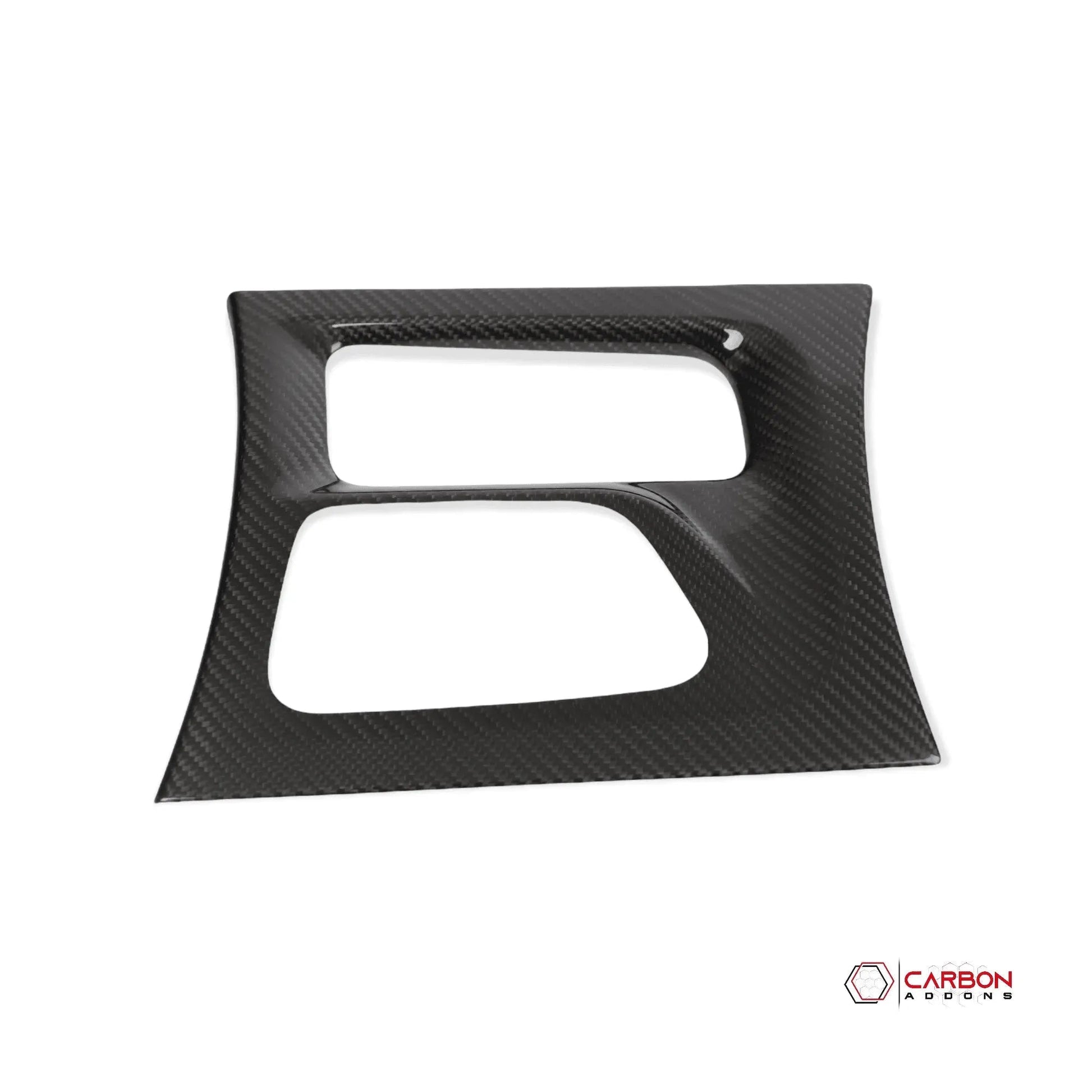 Dodge Charger 2015-2023 Real Carbon Fiber Center Console Gear Shift Trim Cover