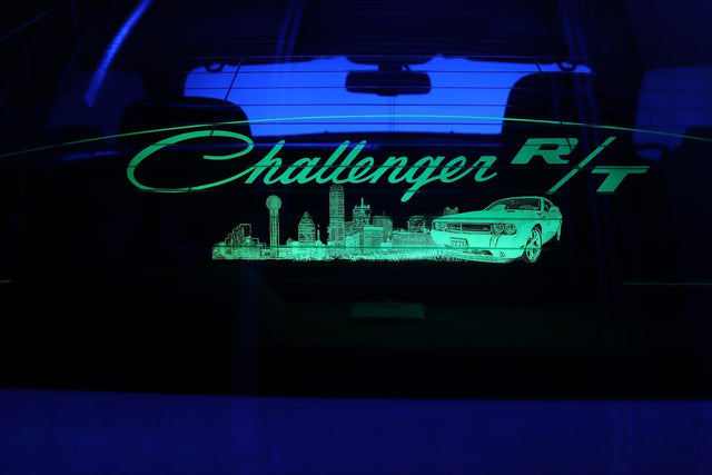 WindRestrictor® 2008-Up Dodge Challenger Rear Add On Glow Plate