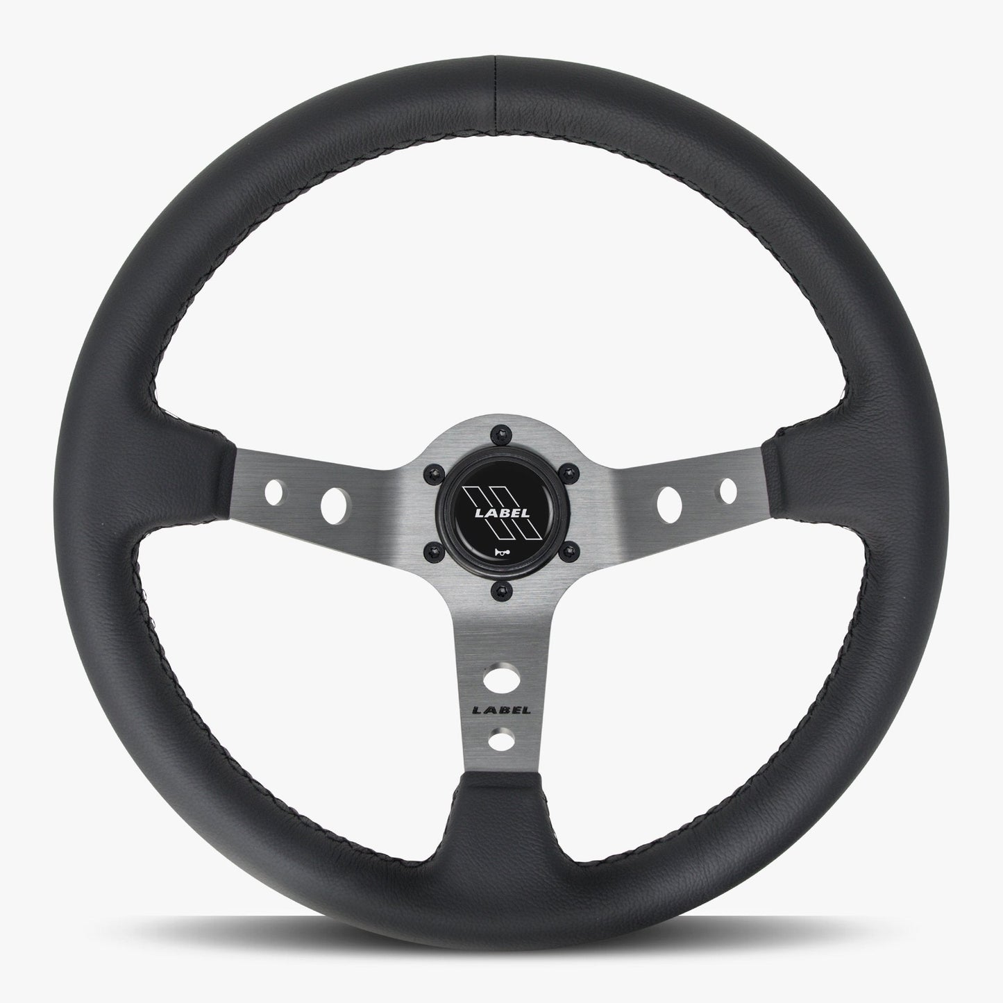The Daytona | Black Leather | Graphite Spoke | Black Stitch