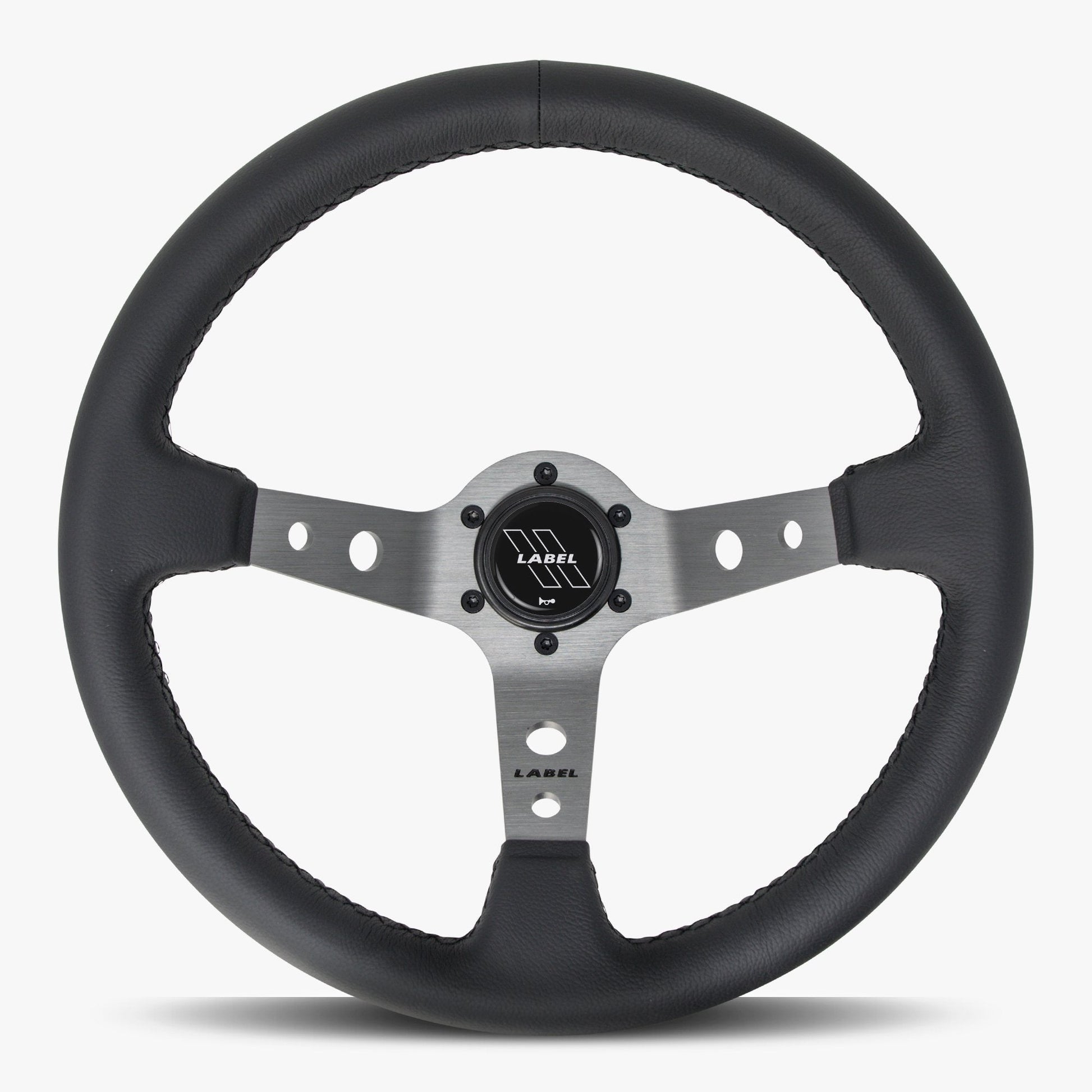 The Daytona | Black Leather | Graphite Spoke | Black Stitch