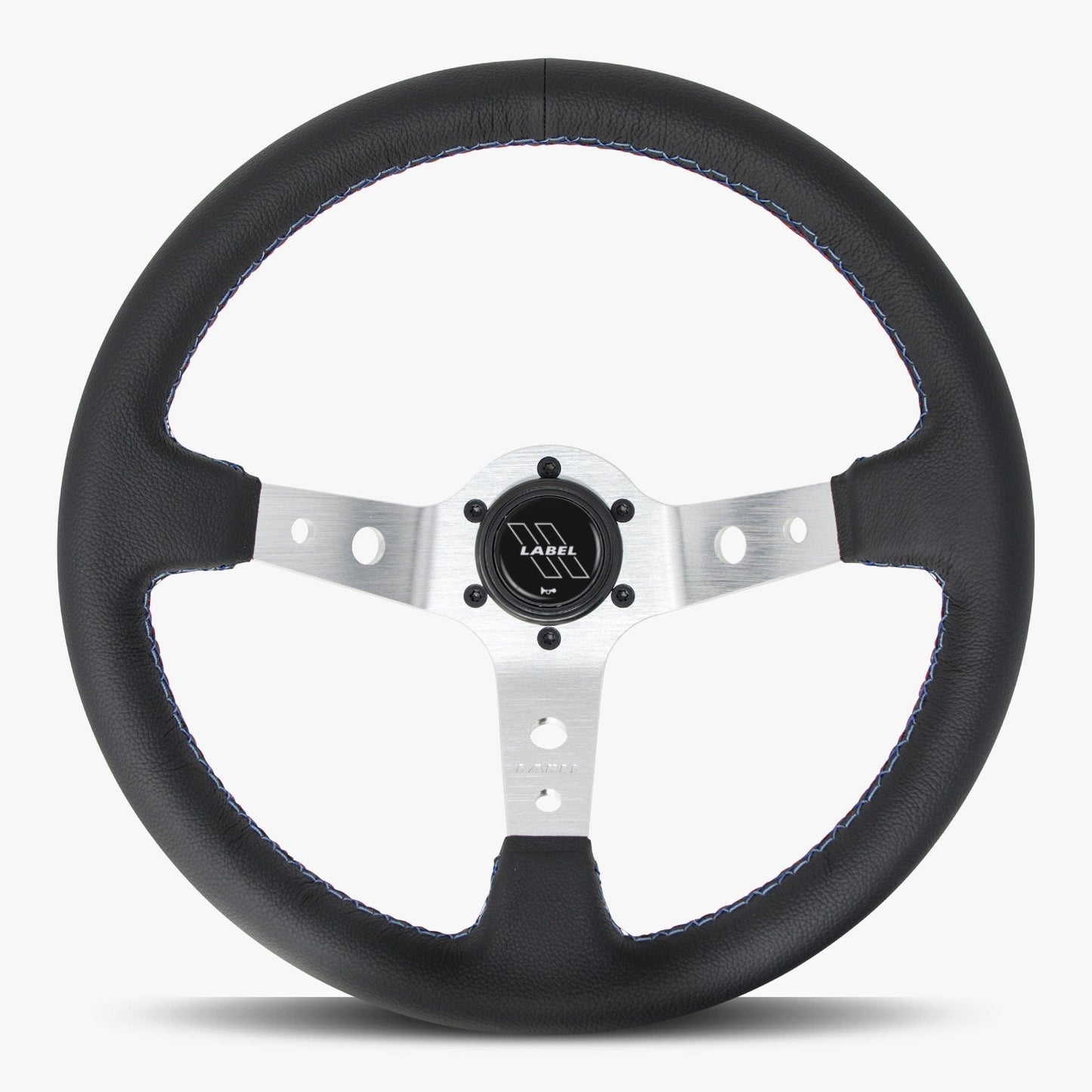 The Daytona | Black Leather | Silver Spoke | Bavarian Stitch